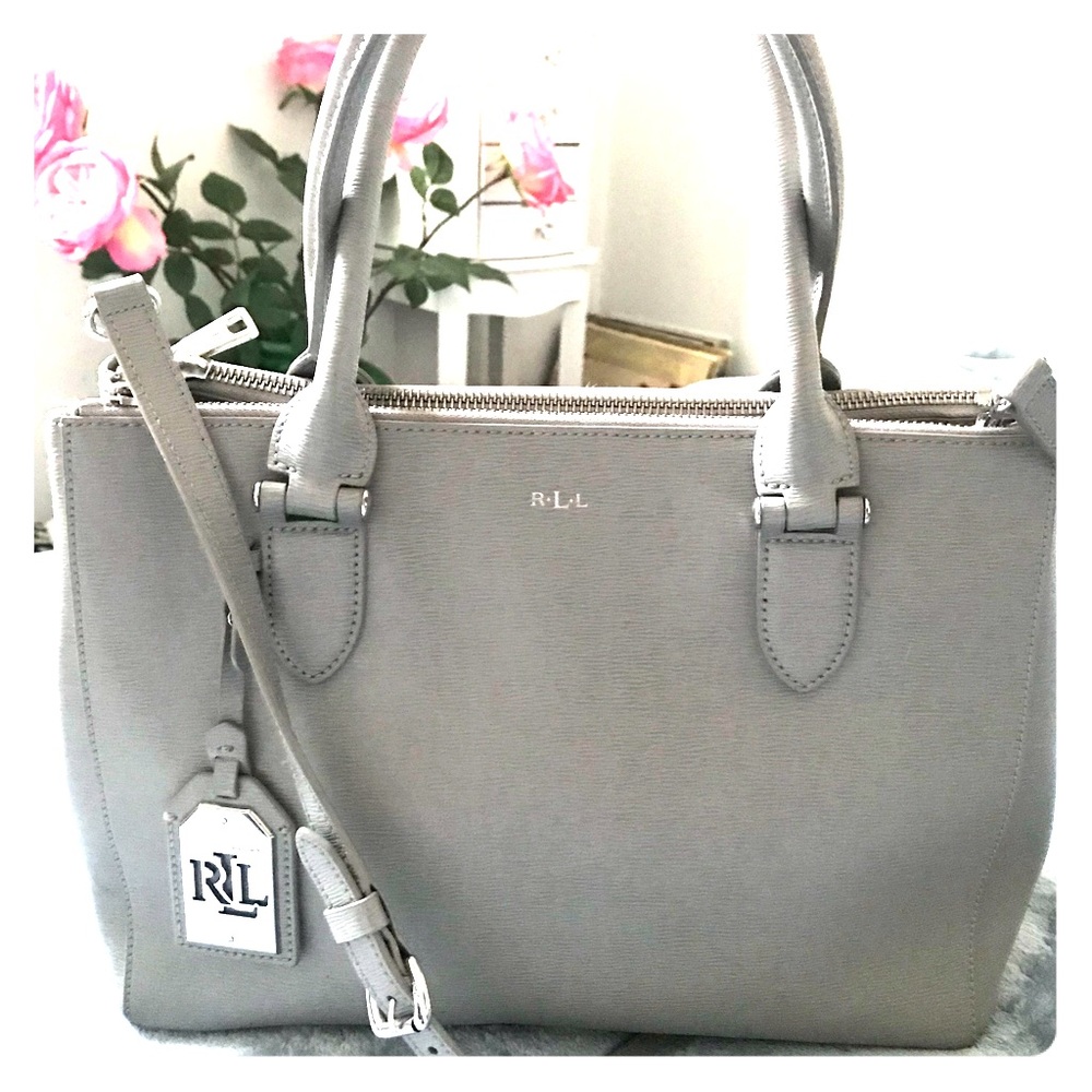 Ralph Lauren Double Zip Satchel NWOT